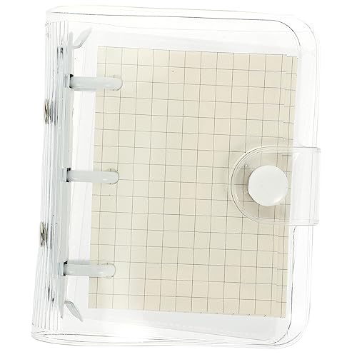 GALPADA Mini Notizbuch Transparent Ringbuch Kleine Notizblock Loseblatt Binder Studenten Zubehör Kompakt Leicht Tragbar Für Schule Büro Planung von GALPADA