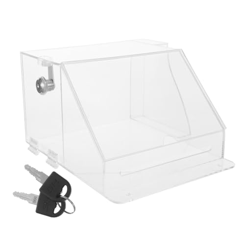 GALPADA Multifunktionale Abstimmungsbox - -inhaber -losbehälter Spendenboxen Für Wohltätige Zwecke Spendenboxen Für Fundraising Tombolaboxen Für Tickets Acryl Transparent von GALPADA