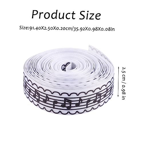 GALPADA Musiknoten Geschenkband mit Goldprägung Polyesterband für DIY Basteln Party und Weihnachtsdeko Doppelseitig Bedrucktes Schleifenband für Geschenkverpackung und Haaraccessoires GALPADA Musiknoten Geschenkband mit Goldprägung Polyesterband für DIY Basteln Party und Weihnachtsdeko Doppelseitig Bedrucktes Schleifenband für Geschenkverpackung und Haaraccessoires von GALPADA