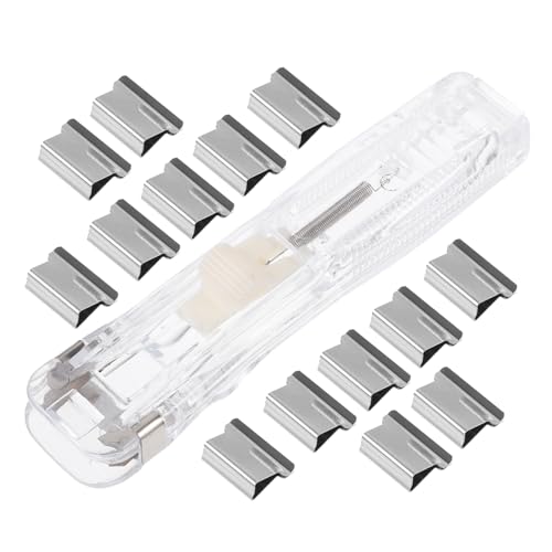 GALPADA Nachfüllbarer Transparenter Wiederverwendbarer Hefter mit Clip Dispenser Kompakter Leichter Büroklammer Hefter für Papier und Dokumentenbindung im Büro und Studium GALPADA Nachfüllbarer Transparenter Wiederverwendbarer Hefter mit Clip Dispenser Kompakter Leichter Büroklammer Hefter für Papier und Dokumentenbindung im Büro und Studium von GALPADA