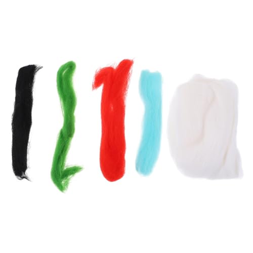 GALPADA Nadelfilzset Weihnachts Schneemann DIY Filz Basteln Filzwolle Handwerk Set mit Nadeln und Anleitung für Trockenfilzen Kreative Heimdekoration von GALPADA