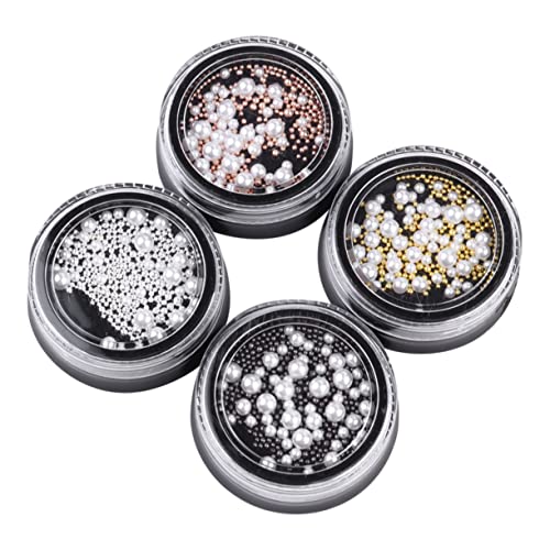 GALPADA Nageldesign Perlen Weiß Imitationsperlen Kugeln Maniküre DIY Zubehör für Frauen Mädchen Nail Art Dekoration GALPADA Nageldesign Perlen Weiß Imitationsperlen Kugeln Maniküre DIY Zubehör für Frauen Mädchen Nail Art Dekoration von GALPADA