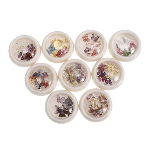 GALPADA Nail Charms Set - 9 Kartons & Nagelschmuck - 3D Schmetterlings Ornamente Und Nagelaufkleber Für Kreative Nageldesigns Und Individuelle Nail Art Deko GALPADA Nail Charms Set - 9 Kartons & Nagelschmuck - 3D Schmetterlings Ornamente Und Nagelaufkleber Für Kreative Nageldesigns Und Individuelle Nail Art Deko von GALPADA