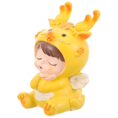 GALPADA Niedlicher Drachen Babypuppe Cake Topper aus Langlebigem Resin Realistische Detailverarbeitung Farbenfrohe Tortendeko für Kindergeburtstage Festliche Tisch und Raumdekoration GALPADA Niedlicher Drachen Babypuppe Cake Topper aus Langlebigem Resin Realistische Detailverarbeitung Farbenfrohe Tortendeko für Kindergeburtstage Festliche Tisch und Raumdekoration von GALPADA
