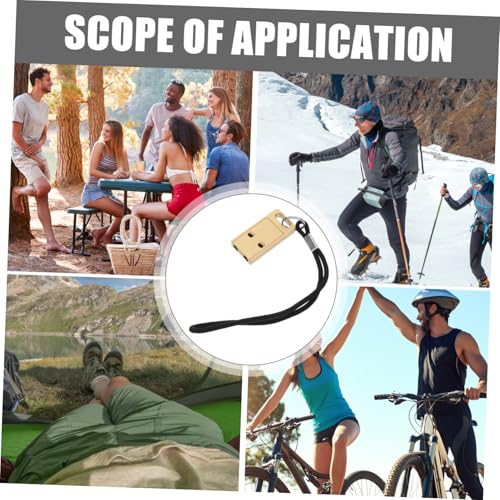 GALPADA Notfallpfeife Messing Mini Pfeife Lauter Signalpfeife Tragbar für Outdoor Camping Wandern Sport Schiedsrichter mit Schlüsselanhänger und Kordel Zubehör GALPADA Notfallpfeife Messing Mini Pfeife Lauter Signalpfeife Tragbar für Outdoor Camping Wandern Sport Schiedsrichter mit Schlüsselanhänger und Kordel Zubehör von GALPADA