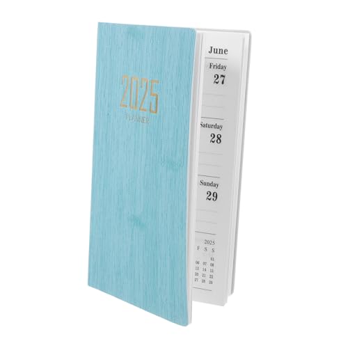 GALPADA Notizblock Jahresplaner mit Blauem Streifen PU Leder Schreibbuch für Büro Schule Reise Kompakter Tagesplaner für Tägliche Terminplanung und Organisation GALPADA Notizblock Jahresplaner mit Blauem Streifen PU Leder Schreibbuch für Büro Schule Reise Kompakter Tagesplaner für Tägliche Terminplanung und Organisation von GALPADA