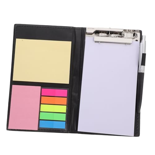 GALPADA Notizblock Set mit Kugelschreiber PU Notizorganizer Selbstklebende Haftnotizen und Farbige Tabs Kompakt und Tragbar für Büro Schule und Studium Schwarzes Schreibzubehör GALPADA Notizblock Set mit Kugelschreiber PU Notizorganizer Selbstklebende Haftnotizen und Farbige Tabs Kompakt und Tragbar für Büro Schule und Studium Schwarzes Schreibzubehör von GALPADA