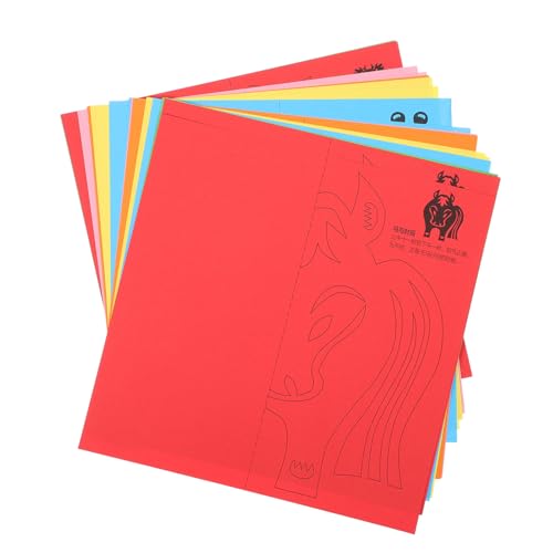 GALPADA Origami Kit Chinesisches Neujahr Papier Bastelset DIY für Farbigen Faltblättern zum Basteln von Traditionellen Frühlingsfest Schneidekunst und Handgemachten Papierfiguren GALPADA Origami Kit Chinesisches Neujahr Papier Bastelset DIY für Farbigen Faltblättern zum Basteln von Traditionellen Frühlingsfest Schneidekunst und Handgemachten Papierfiguren von GALPADA