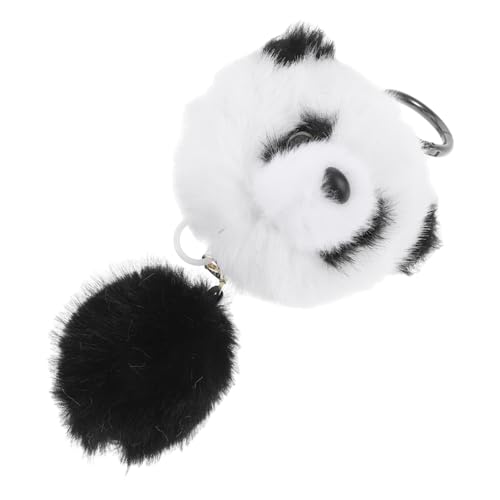 GALPADA Panda Anhänger Plüschtier Schlüsselanhänger Simulierter Panda Schlüsselanhänger Panda Schlüsselanhänger Süßer Schlüsselanhänger Süßer Plüsch Schlüsselanhänger von GALPADA