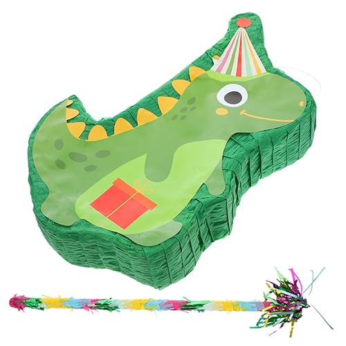 GALPADA Party Pinata Dinosaurier aus Teiliges mit Grünem Dinosaurier und Schlagstab zum Befüllen mit Süßigkeiten für Geburtstag und Neujahrsfeier Dekoration GALPADA Party Pinata Dinosaurier aus Teiliges mit Grünem Dinosaurier und Schlagstab zum Befüllen mit Süßigkeiten für Geburtstag und Neujahrsfeier Dekoration von GALPADA