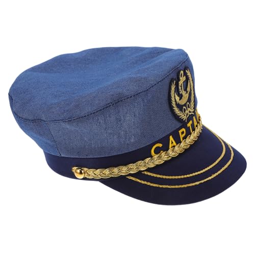 GALPADA Partyhut Matrosenmütze Sea Captain Hut Kapitänsmütze für Herren zum Bootfahren Kapitänsmützen für Männer Matrosenhut -Baseballmütze Seemannshut Polyester GALPADA Partyhut Matrosenmütze Sea Captain Hut Kapitänsmütze für Herren zum Bootfahren Kapitänsmützen für Männer Matrosenhut -Baseballmütze Seemannshut Polyester von GALPADA