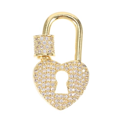 GALPADA Pfirsich Herz Schlüsselloch Halskette Manschette Sterling Halskette Verbindungsverschluss Verschlüsse Multi-Halskettenverschluss Schmuckanhänger Halskette Kupfer Golden GALPADA Pfirsich Herz Schlüsselloch Halskette Manschette Sterling Halskette Verbindungsverschluss Verschlüsse Multi-Halskettenverschluss Schmuckanhänger Halskette Kupfer Golden von GALPADA