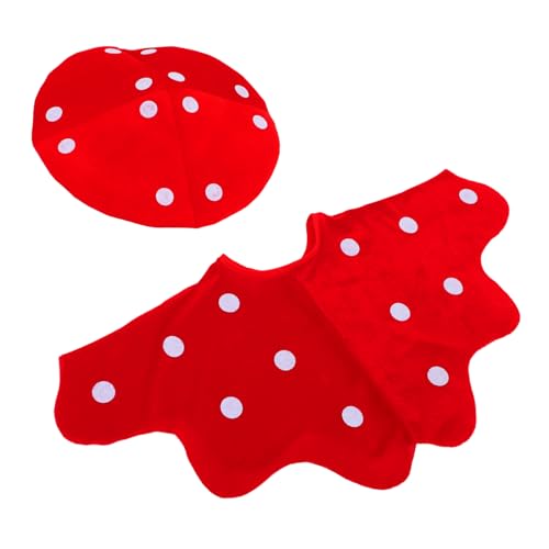 GALPADA Pilzkostüm Für Kinder Mit Mütze Und Umhang Für Erwachsene Und Kinder, Cosplay, Bühnenauftritte, Halloween Und Party-events, Zubehör GALPADA Pilzkostüm Für Kinder Mit Mütze Und Umhang Für Erwachsene Und Kinder, Cosplay, Bühnenauftritte, Halloween Und Party-events, Zubehör von GALPADA