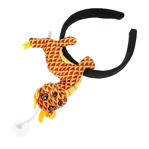 GALPADA Plüsch Drachen Haarreif Chinesisches Neujahr Stirnband Cartoon Kopfschmuck für Bühne Party Einheitsgröße Gelber Drache Haarschmuck GALPADA Plüsch Drachen Haarreif Chinesisches Neujahr Stirnband Cartoon Kopfschmuck für Bühne Party Einheitsgröße Gelber Drache Haarschmuck von GALPADA