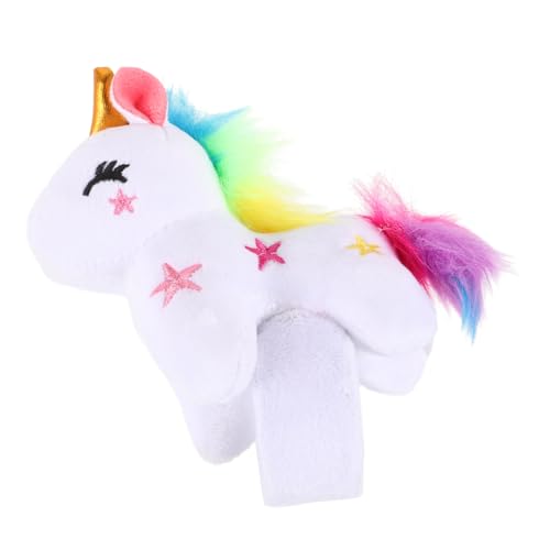 GALPADA Plüsch Einhorn Slap Armband Kuscheliges Tier schnapparmband Leicht Tragbar Partydeko Geschenk Zubehör für Geburtstagsfeier von GALPADA