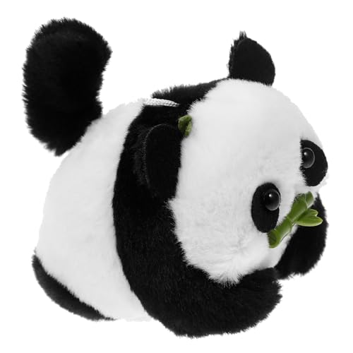 GALPADA Schlüsselanhänger Mit Wedelndem Panda-plüschtier Zugseil Tieranhänger Geformte Puppe Hängende Verzierung von GALPADA