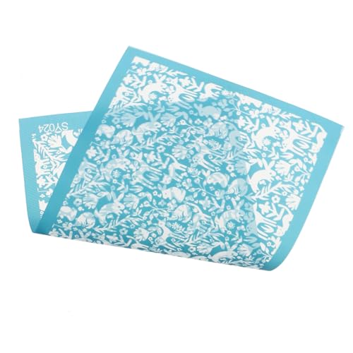 GALPADA Polyester Schablone für Polymer Clay Langlebiges DIY Bastel Tool Siebdruck Vorlage für Tonkunst Kinderfreundlich Vielseitig für DIY Projekte von GALPADA