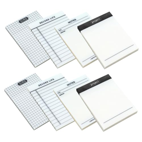 GALPADA Portable Klebezettel mit Ablösbarem Kleber Vielseitige Notizzettel für Haushalt Büro Schule und Tägliche Erinnerung Praktische Memo Sticker von GALPADA