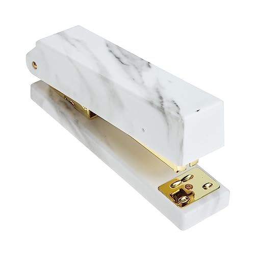 GALPADA Portabler Handlicher Bürohefter mit Elegantem Marmor Gold Design Multifunktionaler Schreibtisch Heftgerät für Schule Büro und Zuhause Komfortabel und Einfach zu Bedienen GALPADA Portabler Handlicher Bürohefter mit Elegantem Marmor Gold Design Multifunktionaler Schreibtisch Heftgerät für Schule Büro und Zuhause Komfortabel und Einfach zu Bedienen von GALPADA