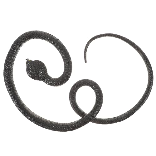 GALPADA Realistische Schlangenfigur Flexible Simulierte Schlangenfigur aus Langlebigem für Garten Balkon und Tischdekoration Schwarze Cobra für Streiche und Kreative Gestaltung von GALPADA
