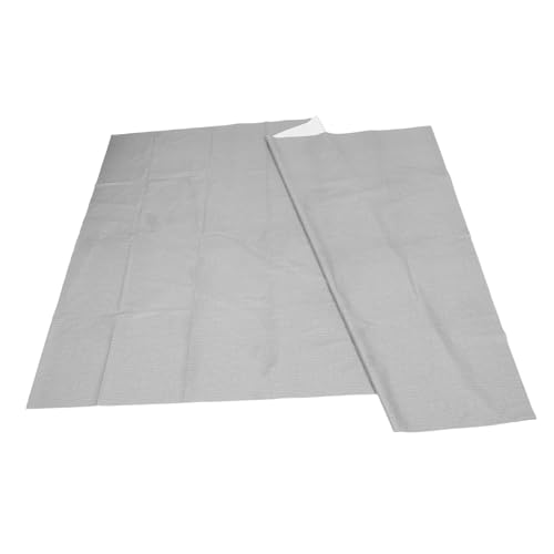 GALPADA Rechteckige wasserdichte PVC-tischdecke Ölbeständig Hitzeschutz Abwischbar Vielseitig für Esszimmer Camping Outdoor Graue Pflegeleichte Tischdecke von GALPADA