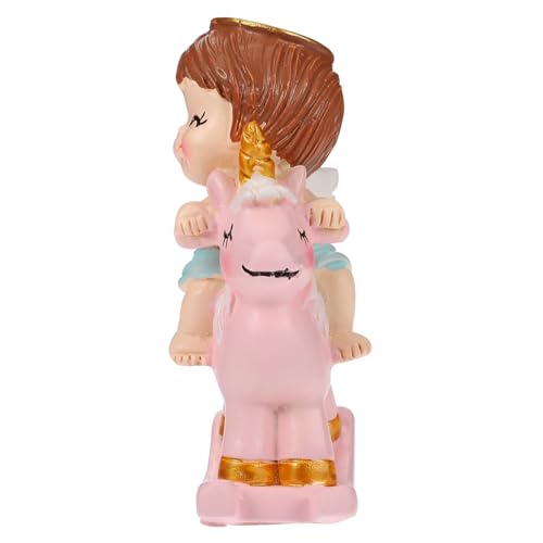 GALPADA Resin Cake Topper Einhorn Tortendekoration für Geburtstag Mädchen Handbemalt Kompakt Langlebig und Vielseitig als Kuchen Ornament und Geeignet GALPADA Resin Cake Topper Einhorn Tortendekoration für Geburtstag Mädchen Handbemalt Kompakt Langlebig und Vielseitig als Kuchen Ornament und Geeignet von GALPADA