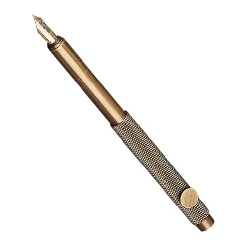GALPADA Retro Tragbarer Messing Füllfederhalter Feiner Spitzenstift für Kalligraphie Design für Studenten und Künstler Büro und Schule GALPADA Retro Tragbarer Messing Füllfederhalter Feiner Spitzenstift für Kalligraphie Design für Studenten und Künstler Büro und Schule von GALPADA