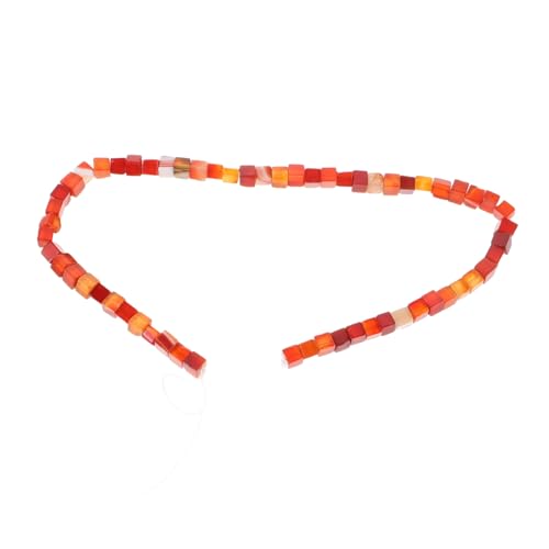 GALPADA Rote Jaspis Würfel Abstandshalter Perlen für Schmuckherstellung Lose Quadratische Steinperlen Stabile Struktur Langlebige Farbe für DIY Armband Halskette Basteln von GALPADA