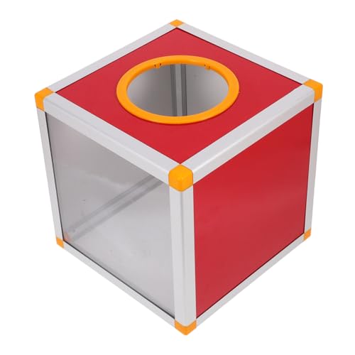 GALPADA Rote Losbox mit Transparentem Fenster Aluminium Bauweise Vielseitig Nutzbar für Partyspiele Spenden Abstimmungen Schrauben und Schraubendreher GALPADA Rote Losbox mit Transparentem Fenster Aluminium Bauweise Vielseitig Nutzbar für Partyspiele Spenden Abstimmungen Schrauben und Schraubendreher von GALPADA