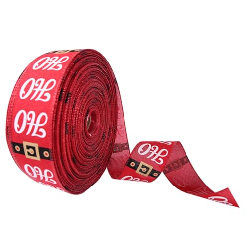 GALPADA Rotes DIY Weihnachtsband für Geschenkverpackung Strapazierfähiges Satinband nicht Verblassend für Schleifen Weihnachtsbaumdekoration und Bastelprojekte von GALPADA
