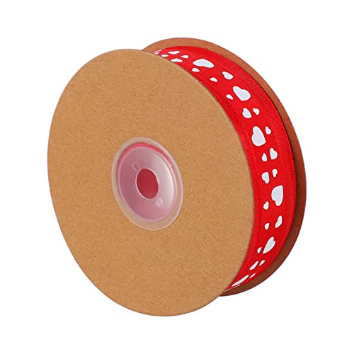 GALPADA Rotes Love Shape Geschenkband mit Herzmotiv Satin Geschenkband für Verpackung DIY Basteln Hochzeit Valentinstag Romantische Dekoration von GALPADA