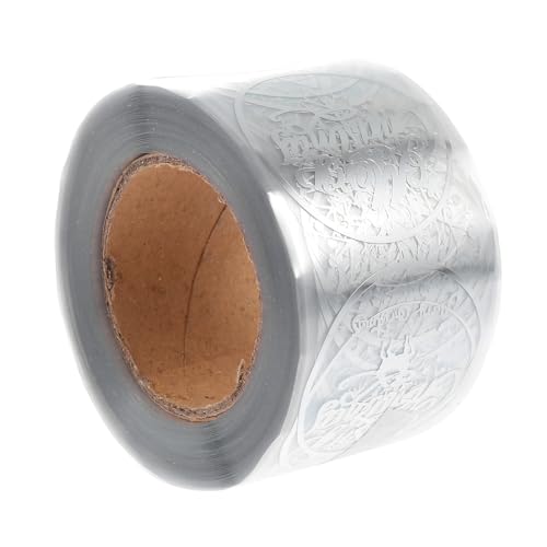 GALPADA Runde Transparente Schneeflocken-Aufkleber DIY Weihnachtsdeko Sticker für Geschenkverzierung Laptop Koffer Helm Festliche Szene Verschönerung von GALPADA