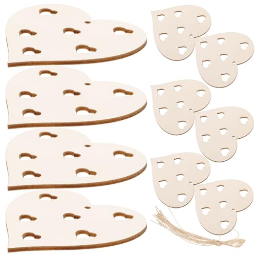 GALPADA Rustikale Holzherzen Deko Herzförmige Holzscheiben mit Glatter Oberfläche zum Basteln Beschriften und Aufhängen für DIY Valentinstag Hochzeit Geschenkdekoration GALPADA Rustikale Holzherzen Deko Herzförmige Holzscheiben mit Glatter Oberfläche zum Basteln Beschriften und Aufhängen für DIY Valentinstag Hochzeit Geschenkdekoration von GALPADA