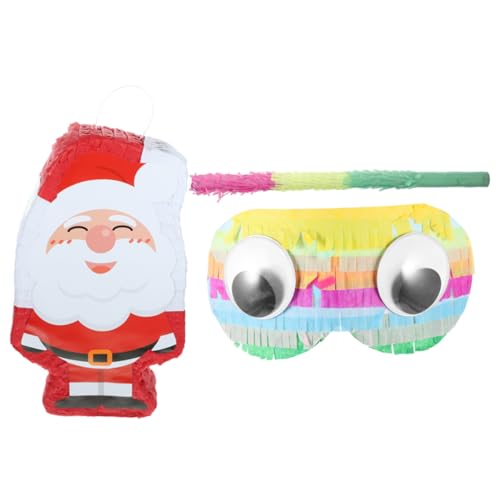 GALPADA Santa Clause Pinata Weihnachtsdeko Teiliges mit Pinata und Augenbinde Traditionelle Gefüllte Spiel Dekoration für Kindergeburtstag und Weihnachtsfeier GALPADA Santa Clause Pinata Weihnachtsdeko Teiliges mit Pinata und Augenbinde Traditionelle Gefüllte Spiel Dekoration für Kindergeburtstag und Weihnachtsfeier von GALPADA