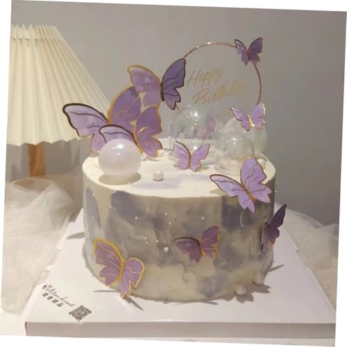 GALPADA Schmetterling Cake Picks Teiliges Tortendeko Verstellbar für Geburtstag Cupcake Partydekoration GALPADA Schmetterling Cake Picks Teiliges Tortendeko Verstellbar für Geburtstag Cupcake Partydekoration von GALPADA