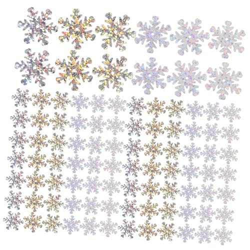 GALPADA Schneeflocken Pailletten Glitzernde Bastelstreu für DIY Schmuck Kleidung Accessoires Weihnachtsdeko mit Schimmerndem für Kreative Bastelideen von GALPADA