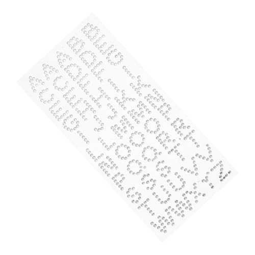GALPADA Selbstklebende Glitzer Buchstaben Aufkleber Bogen Strass Diamant Alphabet Sticker für Abschlusskappen DIY Bastelarbeiten Scrapbooks und Tagebücher Weiß Glänzend GALPADA Selbstklebende Glitzer Buchstaben Aufkleber Bogen Strass Diamant Alphabet Sticker für Abschlusskappen DIY Bastelarbeiten Scrapbooks und Tagebücher Weiß Glänzend von GALPADA