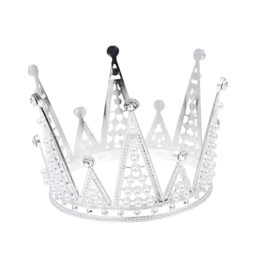 GALPADA Silberne Cake Crown Dekoration aus Langlebiger Legierung Modischer Geburtstagskronen Topper für Hochzeit Party und Einzigartiges Diadem Tortendeko für Festliche Anlässe GALPADA Silberne Cake Crown Dekoration aus Langlebiger Legierung Modischer Geburtstagskronen Topper für Hochzeit Party und Einzigartiges Diadem Tortendeko für Festliche Anlässe von GALPADA