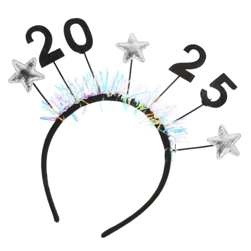 GALPADA Silbernes Neujahrs Haarreif mit Glitzer Leichtes Komfortables Stirnband für Weihnachts und Silvesterparty Festlicher Kopfschmuck Partyzubehör für Damen und Herren GALPADA Silbernes Neujahrs Haarreif mit Glitzer Leichtes Komfortables Stirnband für Weihnachts und Silvesterparty Festlicher Kopfschmuck Partyzubehör für Damen und Herren von GALPADA
