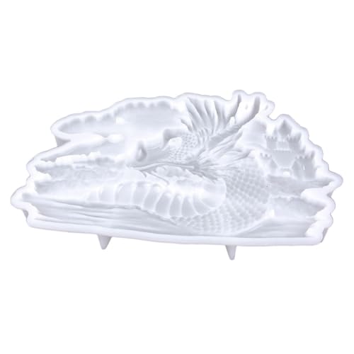 GALPADA Silikonform Drache Kopf Gießform DIY Wanddekor Gießform für Epoxidharz Flexible und Langlebige Silikonform für Handwerkskunst für Bastelprojekte von GALPADA