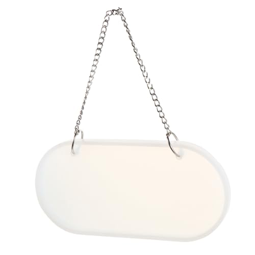 GALPADA Silikonform Oval DIY Epoxidharz Türschild Gießform mit Kette Transparent für Zuhause Laden Dekor Handwerk Kreativ von GALPADA