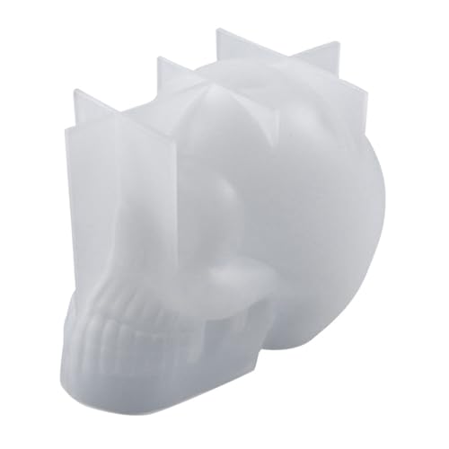 GALPADA Skull Form Gießform für Halloween Dekoration Diy Kerzenform Hochwertigem Temperaturbeständigem Einfache Entformung für Kreative Handwerksprojekte von GALPADA