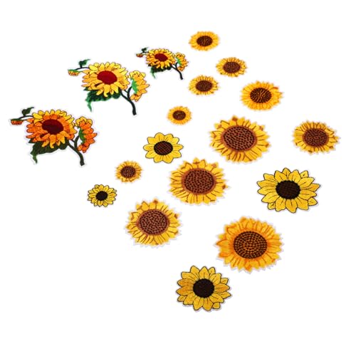 GALPADA Sonnenblumen Bügelflicken Bestickte Applikationen Aufbügeln und Annähen für Jeans Jacken Hüte Langlebige Textilpatches für Kleidung Reparatur und Dekoration GALPADA Sonnenblumen Bügelflicken Bestickte Applikationen Aufbügeln und Annähen für Jeans Jacken Hüte Langlebige Textilpatches für Kleidung Reparatur und Dekoration von GALPADA