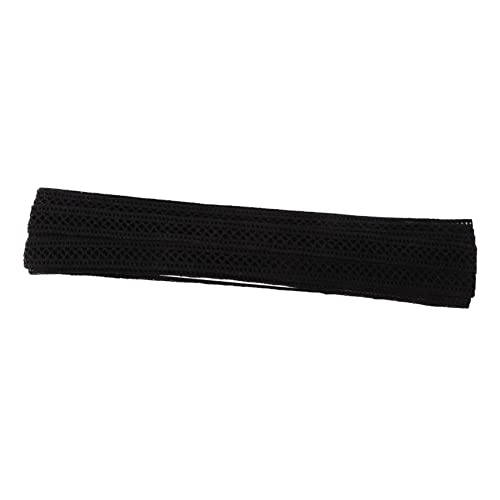 GALPADA Spitzenstoff Schwarz Spitzenborte für DIY Dekorationen Yards Hochqualitative Bequeme und Vielseitige Anwendung für Kleidung und Bastelprojekte von GALPADA