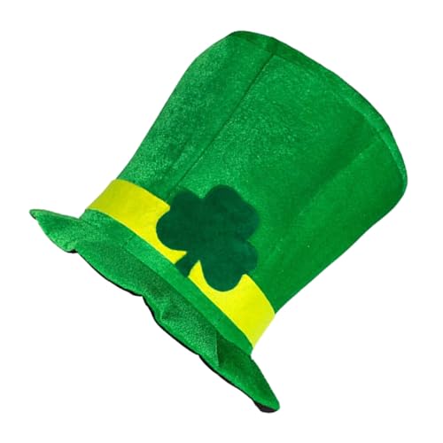 GALPADA St Patrick's Day Partyhut Samt Kleeblatt Magischer Hut Festliche Kopfbedeckung für Erwachsene Karneval Kostüm Zubehör GALPADA St Patrick's Day Partyhut Samt Kleeblatt Magischer Hut Festliche Kopfbedeckung für Erwachsene Karneval Kostüm Zubehör von GALPADA