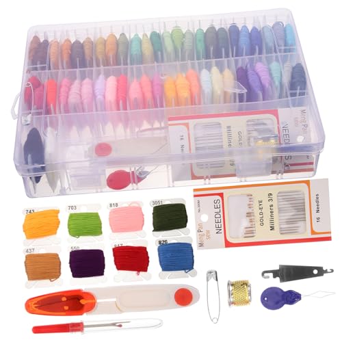GALPADA Stickset Farben Kreuzstich mit Stickwerkzeugen Kunststoffbox Paket Stick für DIY Enthusiasten für Projekte und Entspannende Bastelstunden GALPADA Stickset Farben Kreuzstich mit Stickwerkzeugen Kunststoffbox Paket Stick für DIY Enthusiasten für Projekte und Entspannende Bastelstunden von GALPADA