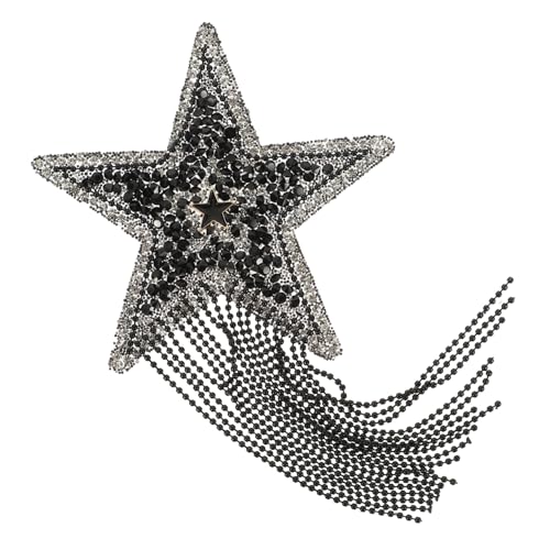 GALPADA Strass Stern Bügelflicken Patch Applikation DIY Kleidung Taschen Hüte Verzierung Schmuckstein Aufnäher Langlebig Resinbasierte Klebefolie Geeignet zum Aufbügeln und Reparieren von GALPADA