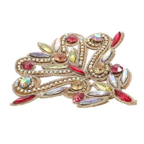 GALPADA Strasssteine Applikation Aufbügelbar Glitzer Patch Blumenmotiv Rot gold DIY Kleidung Schuhe Hochzeit Dekoration Textilflicken Reparatur Zubehör GALPADA Strasssteine Applikation Aufbügelbar Glitzer Patch Blumenmotiv Rot gold DIY Kleidung Schuhe Hochzeit Dekoration Textilflicken Reparatur Zubehör von GALPADA