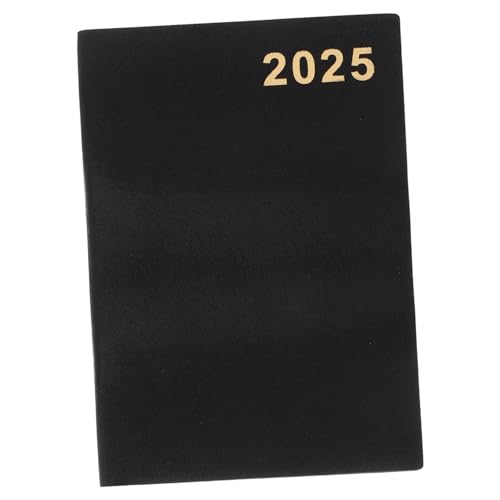 GALPADA Tagesplaner Tage Notizblock mit Dickem Papier Vielseitiger Terminplaner und Organisationsbuch für Tägliche Aufgaben Eleganter Schwarzer Kalender für Büro und Zuhause von GALPADA