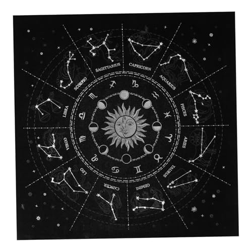 GALPADA Tarot Tischdecke Samttuch Sternzeichen Divination Tablecloth für Partys Bequem für Wahrsager Psychologen Astrologen für Tarotkarten und Sternbild Spiele von GALPADA